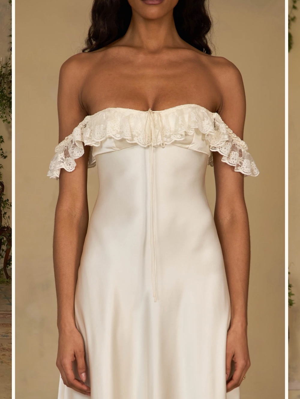 Mirror Palais Sonata Lady Length Dress in Crème - XS NWT - Picture 5 of 10